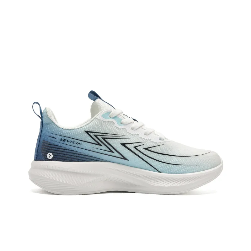 7 SEVFUN Low Top Running Shoes Unisex Yellow With Wave Base-3