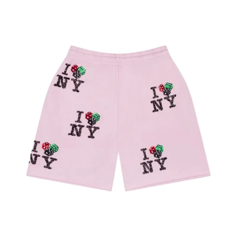 Denim Tears Sweet Corner Collection Casual Shorts Unisex Pink-1
