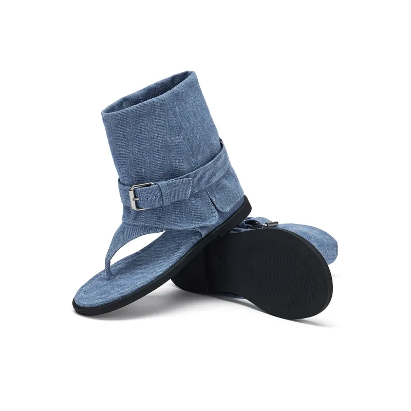 Hotwind Roman Sandals Women's Blue-4