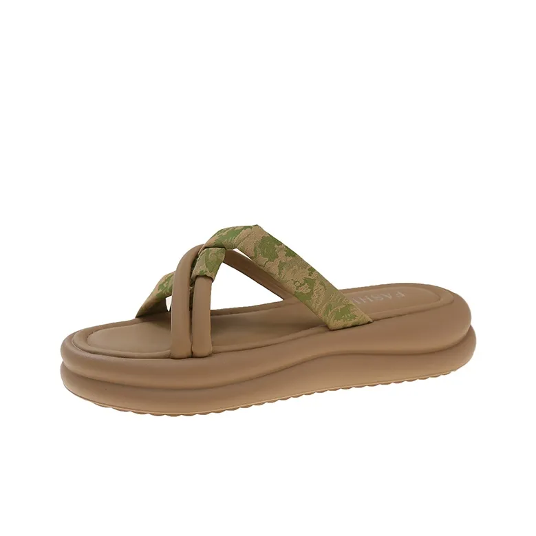 WUJI Rubber Sole Slip Resistant Abrasion Resistant Slide Slippers Women's-0