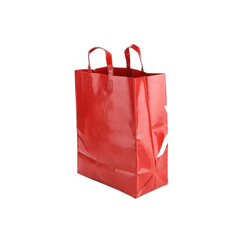 FREITAG Polyester Tote Bag, Shopping Bag, Handbag Unisex Red & White-2