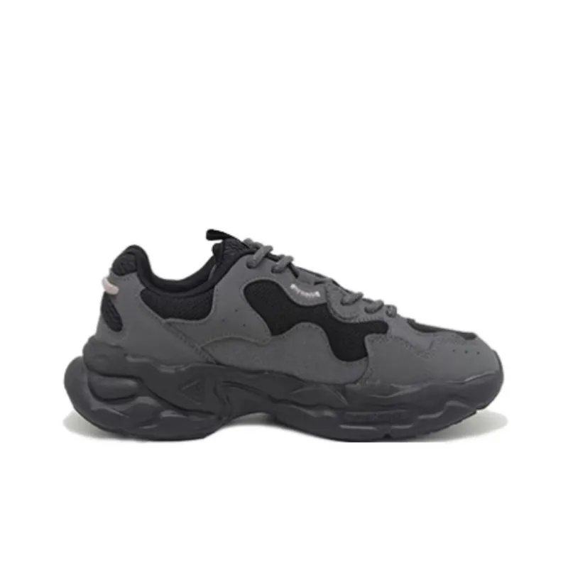 PEAK Casual Shoes Women's Low Top Gothic Gray Black-1