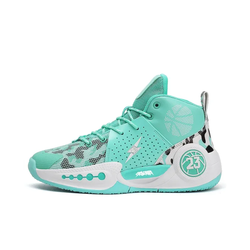 Animal Claws Shock Absorbers Slip Resistant Breathable Mid Top Basketball Shoes Unisex-4