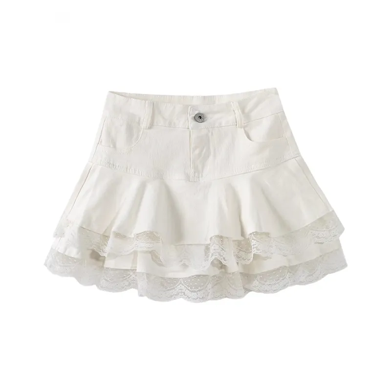 MISSHONEY MH Denim Short Skirts Women's-5