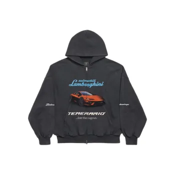Balenciaga x Automobili Lamborghini Sweatshirt Slim Fit Men's Black