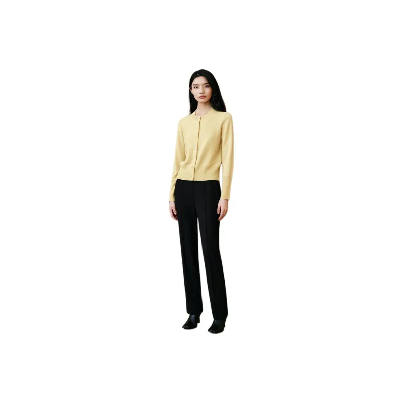 INSUN Cashmere Sweaters Women's Light Yellow-0