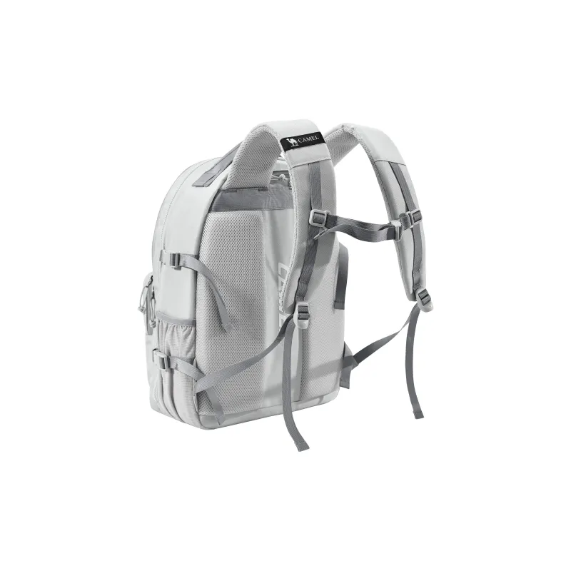 CAMEL Polyester Backpack Unisex Natural Gray/Night Black-2
