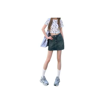 Wen Shan Denim Short Skirts Women's