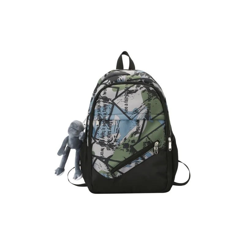 Wolfhorse Nylon Backpack Unisex Multicolor-0