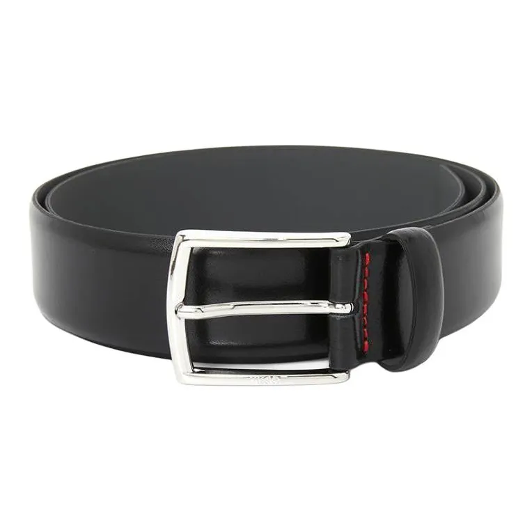 BOSS Leather Belts Men's Black -0