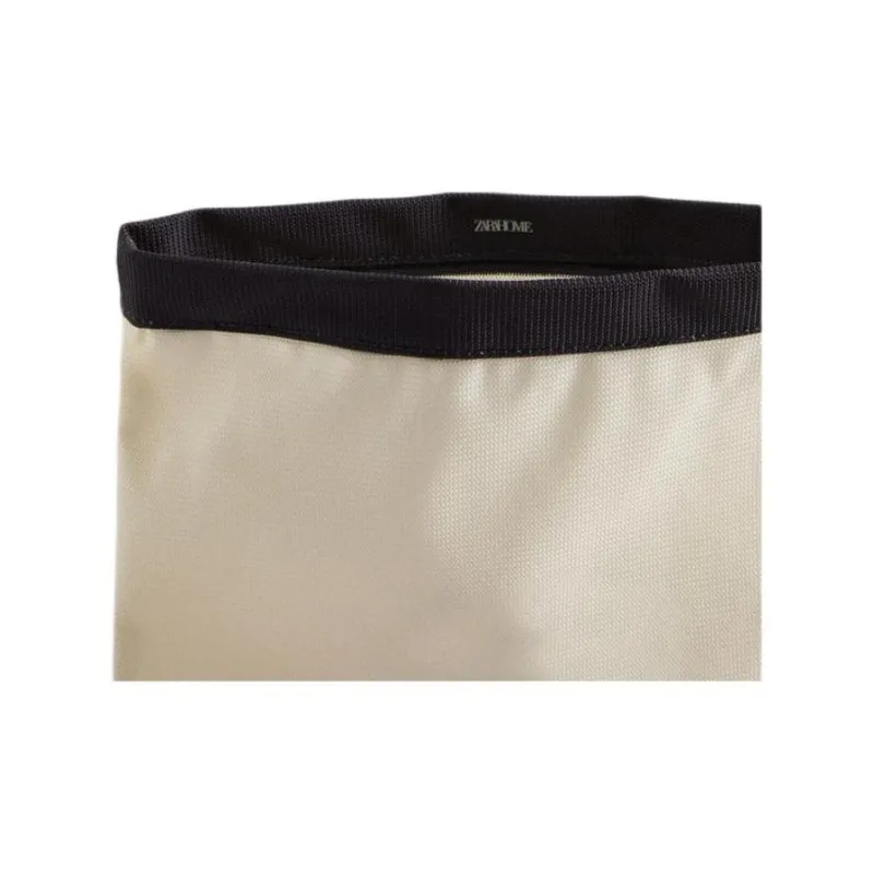 ZARA Polyester Toiletry Bag Women's Light Beige Yellow-5