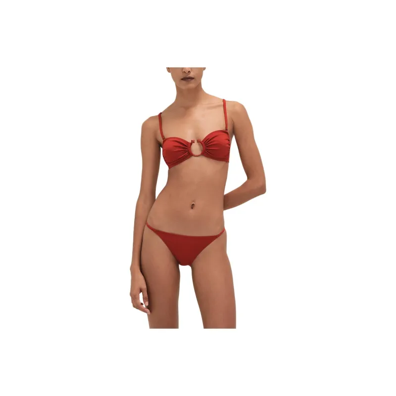HERMES SS25 Bikini Women's Deep Red-0