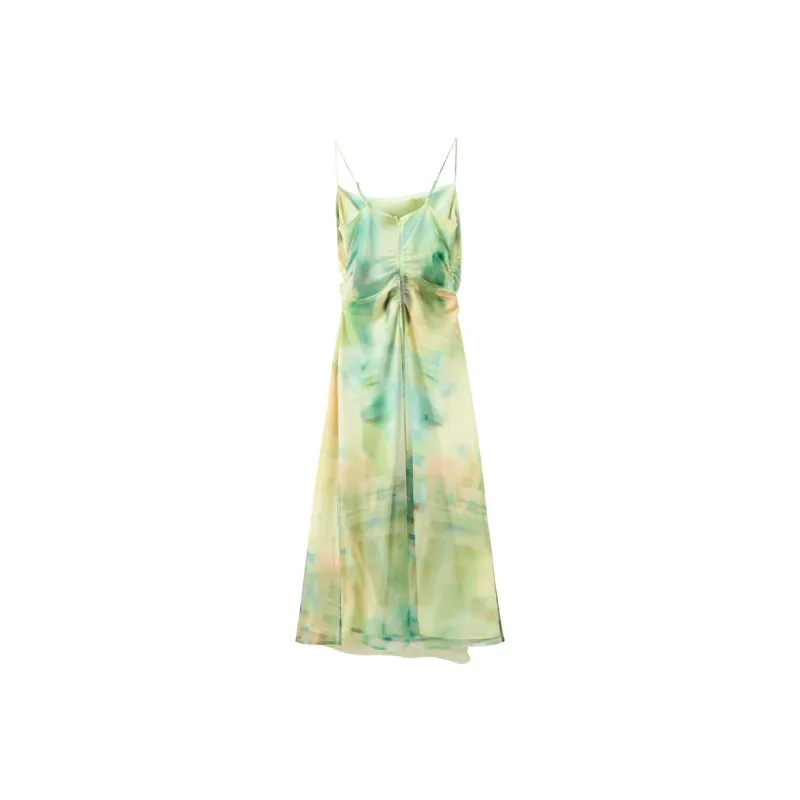 3COLOUR Slip Dresses Women's Yellow Cream-1