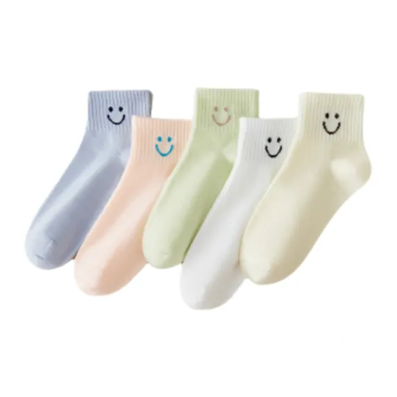 ALPLUME Mid Calf Socks Unisex 5 Pack-25