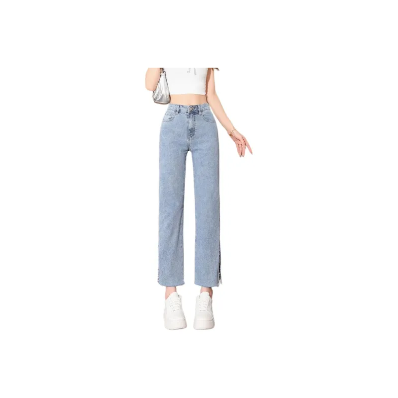 Tonlion Jeans Women's Moon White Blue-0