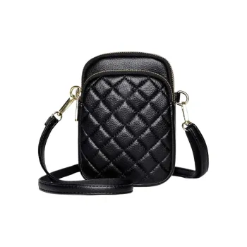 Boniu Cow Leather Crossbody Bag Women's Black