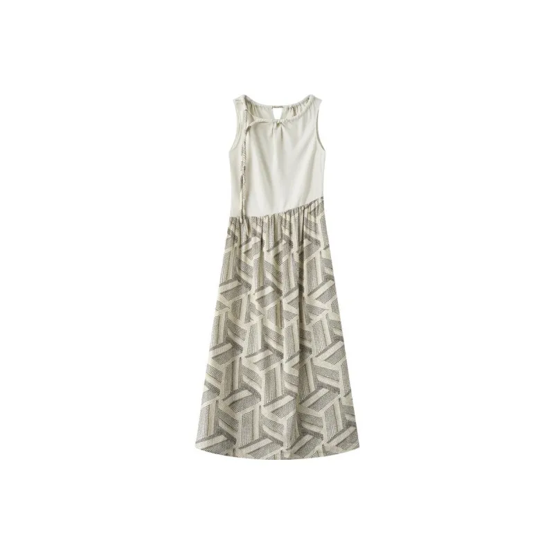 SHUXI Sleeveless Dresses Women's Soft Focus Pixel-0