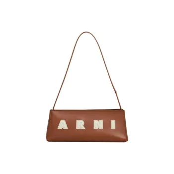 MARNI Calfskin Baguette Bag Handbag Women's Brown