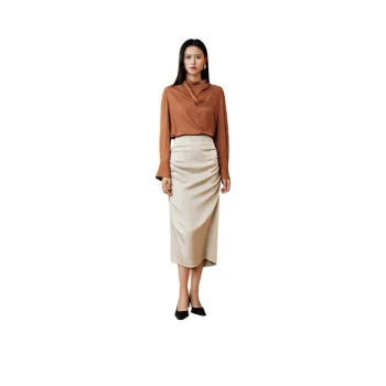 INSUN Shirts Women's Amber Orange