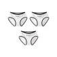 3 Pack (White+White+White)