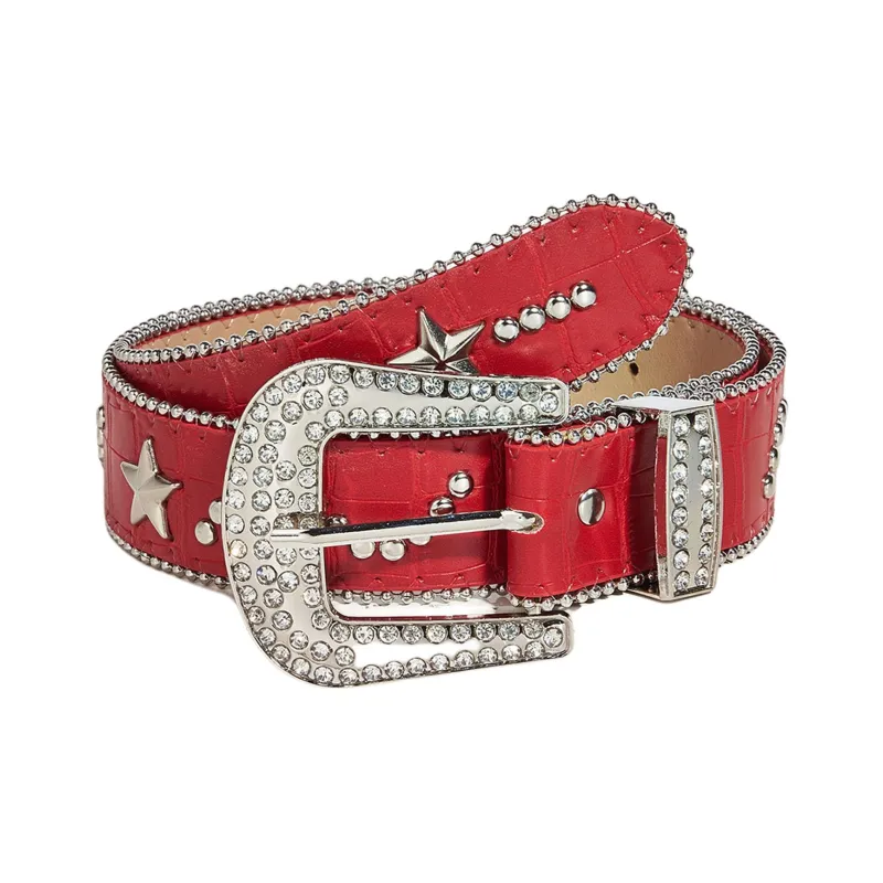 JEANSWEST Pu Leather Belts Women's 3.8CM-1