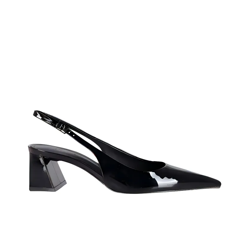 Schutz Rhonda Spool Heel High Heels 5cm Women's Black-1