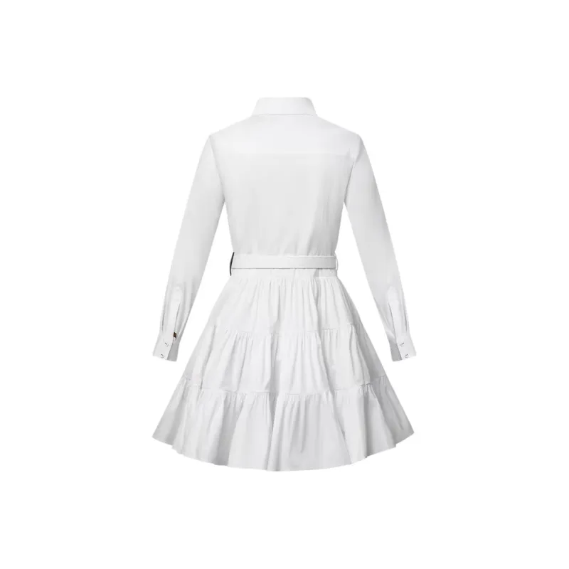 LOUIS VUITTON SS25 Long Sleeved Dress Women's White-1