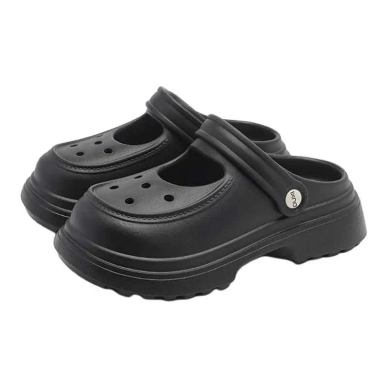 POSEE Closed Toe Clogs White, Black, Pink-9