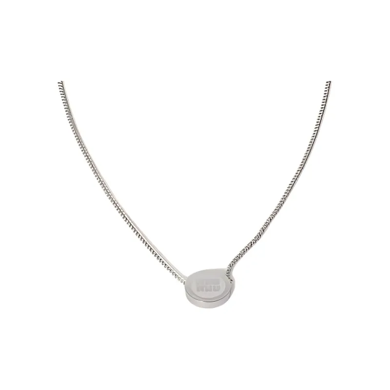 MIU MIU Metal Necklaces Women's Silver-0