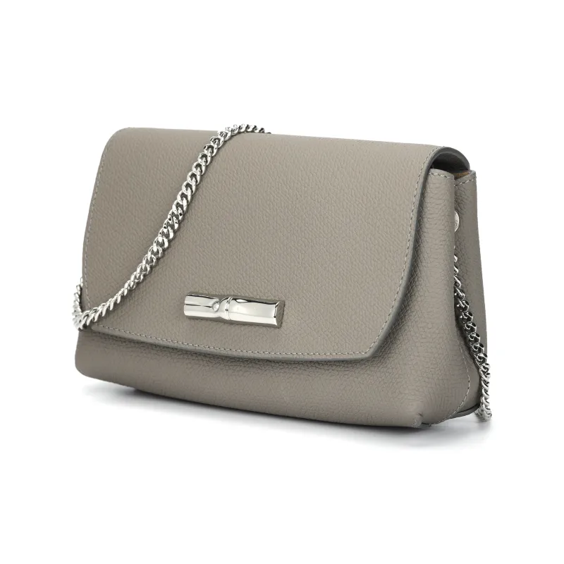 LONGCHAMP Roseau Cow Leather Shoulder Bag, Crossbody Bag Women's Beige-1