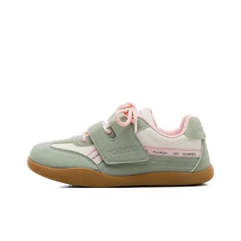 HUANQIU Slip Resistant, Abrasion Resistant, Lightweight Low Top Casual Shoes Women's Green Pink
