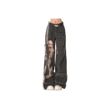 WHELVE Jeans Unisex Black