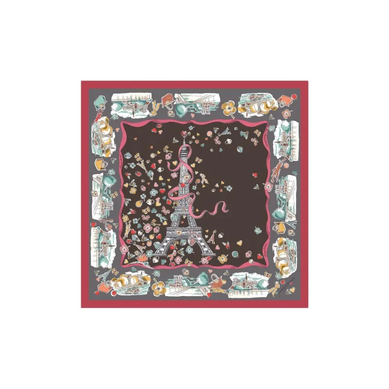 LONGCHAMP Silk, Silk Scarves Women's Red-0