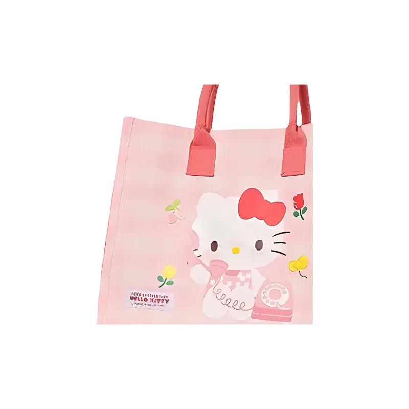 MINISO Sanrio Hello Kitty Fabric Totes Handbags Regular Women's White/Pink-5
