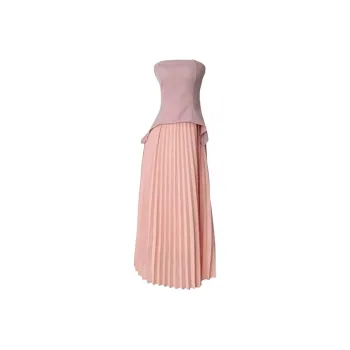 SKYA Sleeveless Dresses Women's Pink With Shoulder Strap