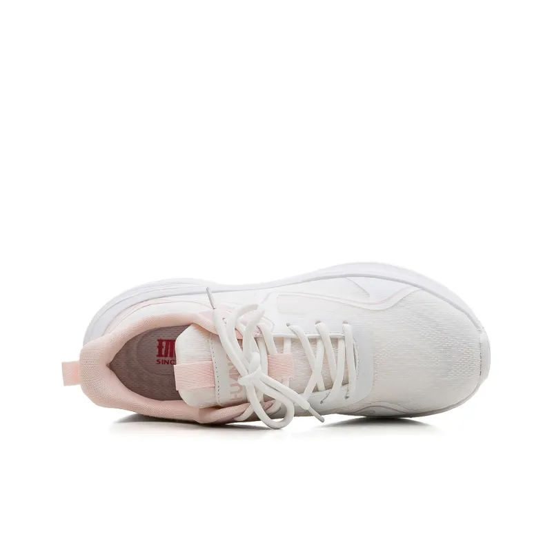 HUANQIU Cushioning, Breathable, Supportive Low Top Casual Running Shoes Women's White Pink-2