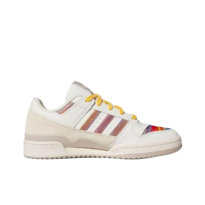 Adidas Originals FORUM Anti Slip Wear Resistant Low Top Skateboard Shoes Unisex White-1