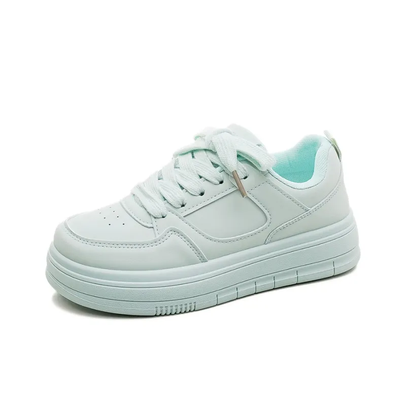 HUANQIU Slip Resistant Shock Absorbers With Abrasion Resistant Properties Low Top Skateboard Shoes Women's Aqua-1
