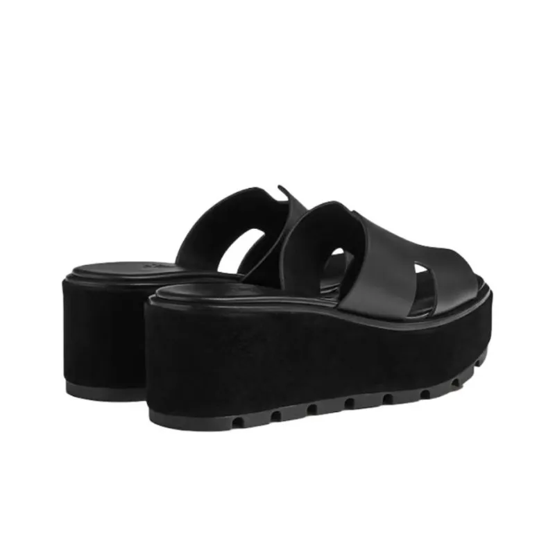 HERMES Eze Slide Slippers Women's Black-2