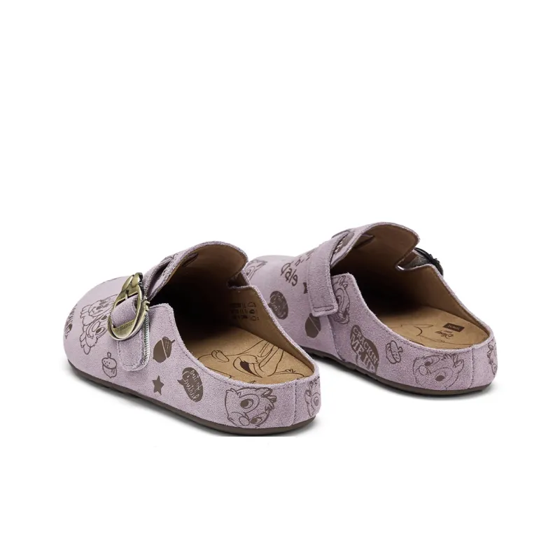 Disney x Hotwind Qiqi Didi Series Rubber Sole Abrasion Resistant Slip Resistant Closed Toe Slippers Women's-8