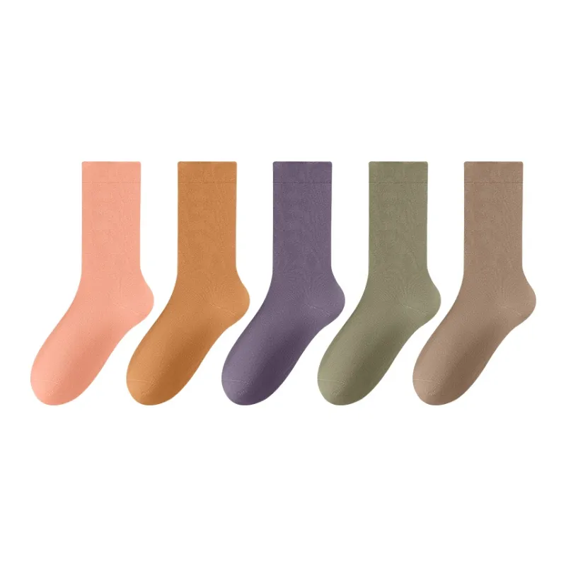 AOKANG Mid Calf Socks Women's 5 Pack-42
