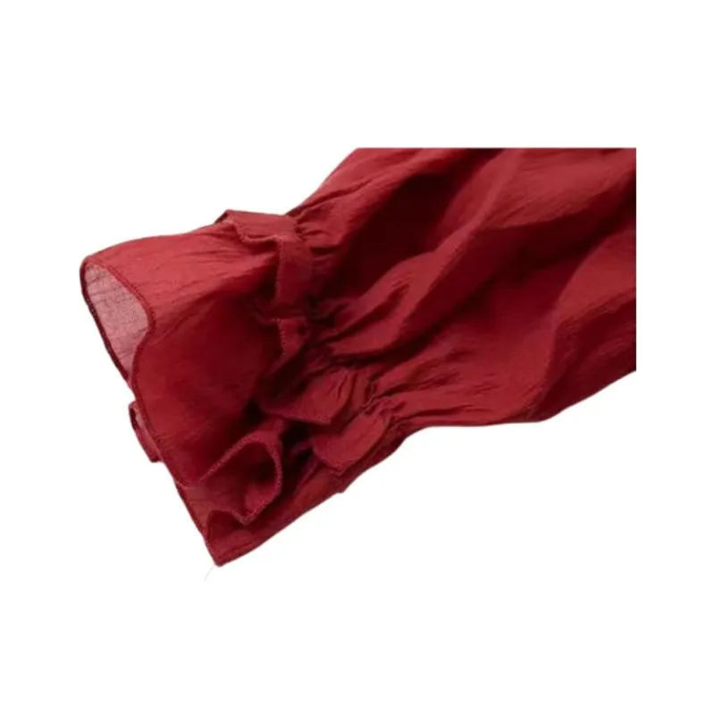 Incolore Short Sleeved Dresses Women's Burgundy-2