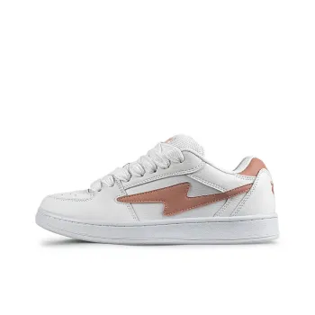 LuzaoT SUPER DRAG Low Top Skateboard Shoes Women's White Brick Red