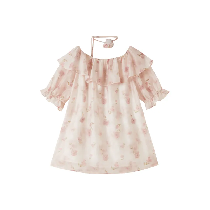 XIANGYING Shirts Women's Silver Peony-1