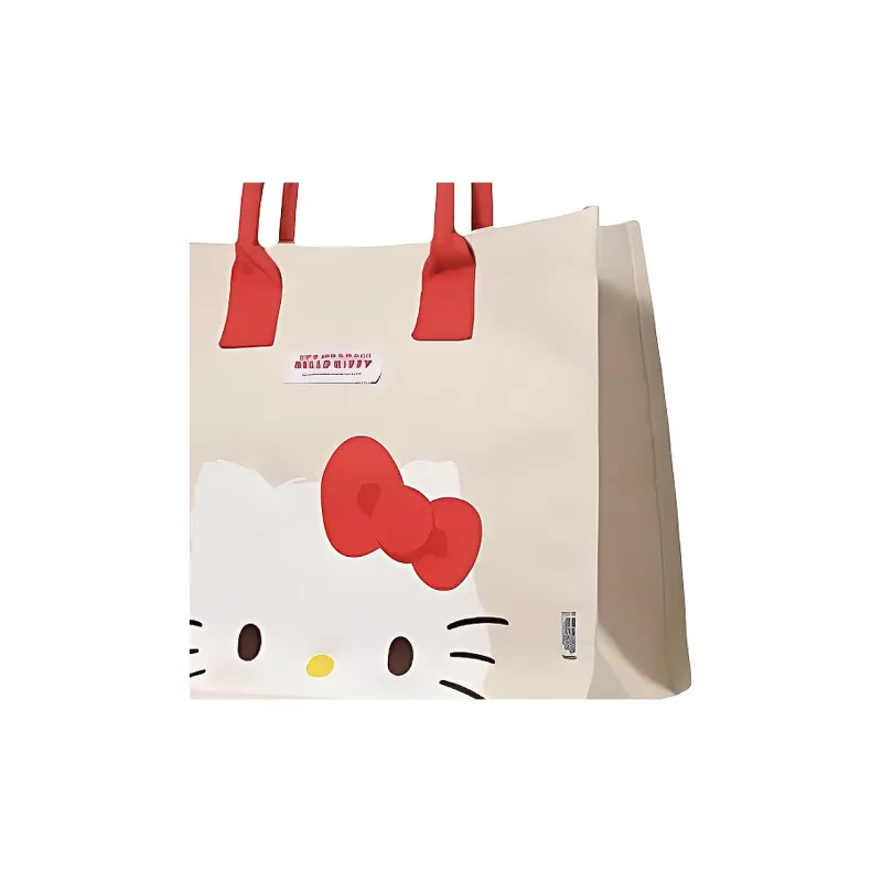 MINISO Sanrio Hello Kitty Fabric Totes Handbags Regular Women's White/Pink-2