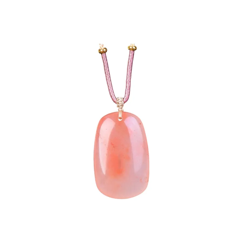 Gifts Golden Silk Jade Necklaces Unisex-1