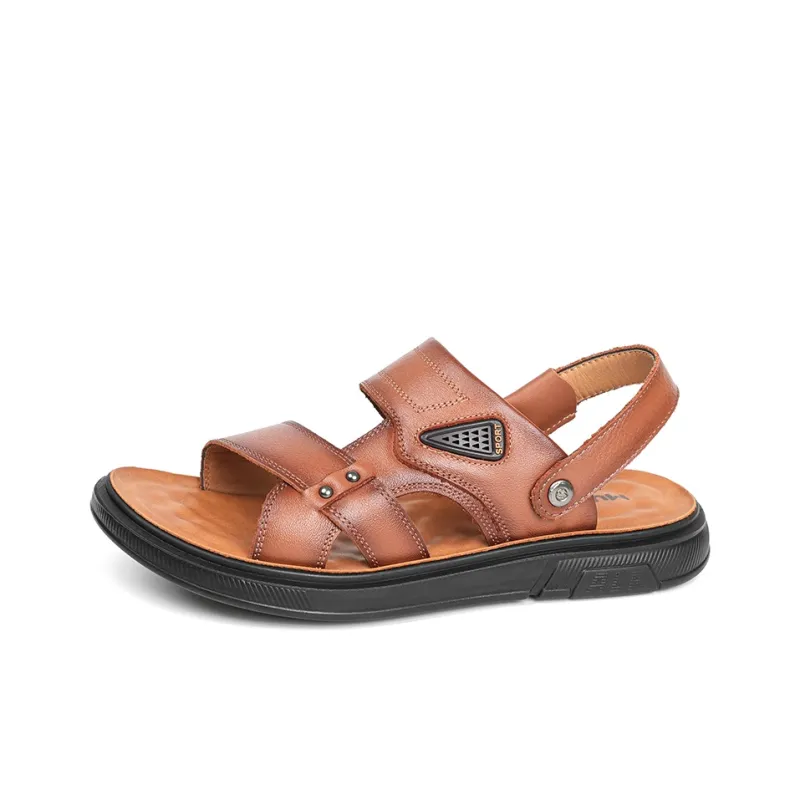 Mulinsen Beach Sandals Men Black/Brown-10