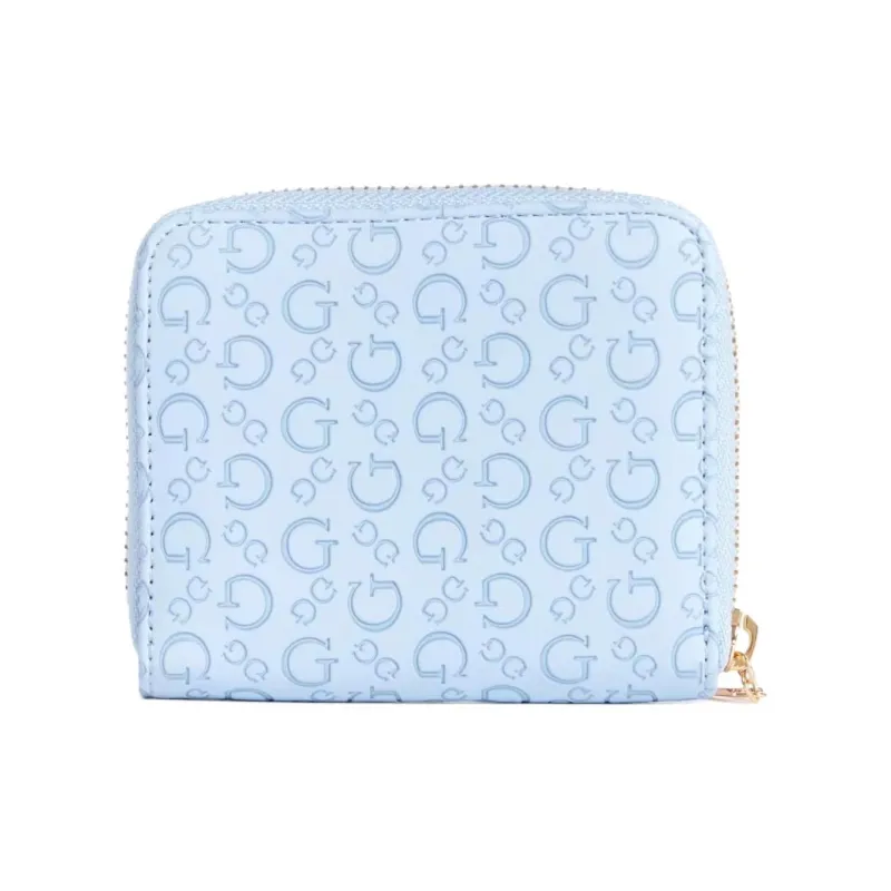 GUESS Artificial Leather Wallet Unisex Sky Blue-1