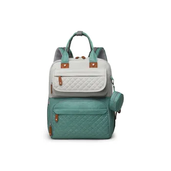 Meow In The Grass Nylon Backpack Unisex Dark Gray/Green & Gray/Light Gray/Blue/Black & Gray/Black