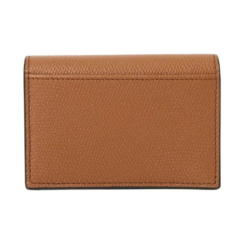 Valentino Cow Leather Card Holder Men's Brown-1